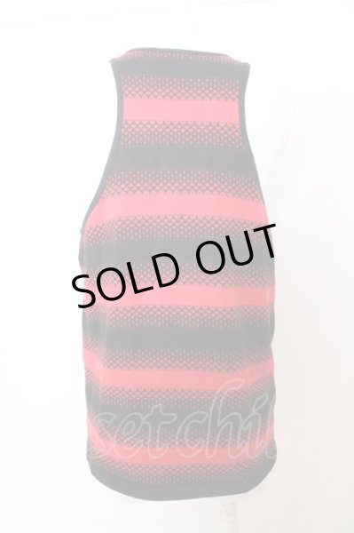 画像3: NUMBER (N)INE / ハートデザインボーダータンクトップ 3 レッド O-23-10-13-008-NU-to-YM-ZT100 (3)