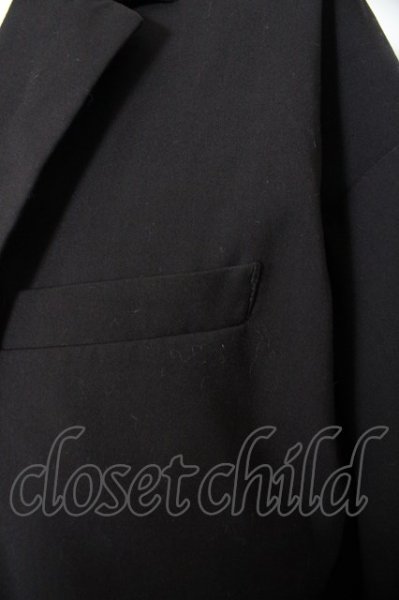 画像5: HARE / ワイド1Bテーラードジャケット M ブラック O-23-10-13-012-HA-ja-YM-ZT152 (5)