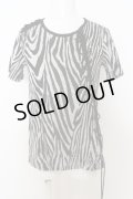 【SALE】TORNADO MART / ゼブラレースアップカットソー’20SS O-23-10-28-013-TO-ts-YM-ZT461
