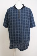【WINTERセール】NO ID. / シアサッカーチェックZIP-PO O-23-10-28-016-NO-to-YM-ZT041