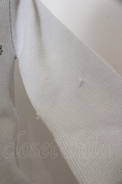 画像2: TORNADO MART / 【タグ付き】刺繍風花プリントスムースVネックニット’20AW O-23-10-28-021-TO-to-YM-ZT041 (2)