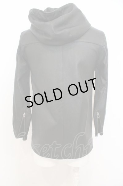 画像4: Moonage Devilment(清春) / ｘPROPA9ANDA ストレッチレザーミリタリーフーディージャケット O-23-11-11-004-Mo-ja-YM-ZT-M111 (4)