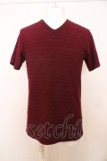 【WINTERセール】BUFFALO BOBS / GRAIN(グレイン)ウェーブタックVネックTシャツ O-23-11-11-010-BU-ts-YM-ZT043