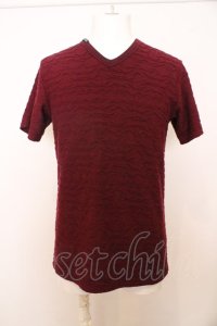 BUFFALO BOBS / GRAIN(グレイン)ウェーブタックVネックTシャツ O-23-11-11-010-BU-ts-YM-ZT-M111