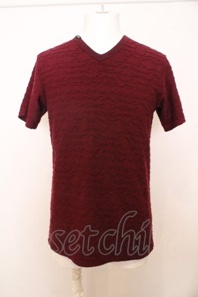 画像1: 【WINTERセール】BUFFALO BOBS / GRAIN(グレイン)ウェーブタックVネックTシャツ O-23-11-11-010-BU-ts-YM-ZT043