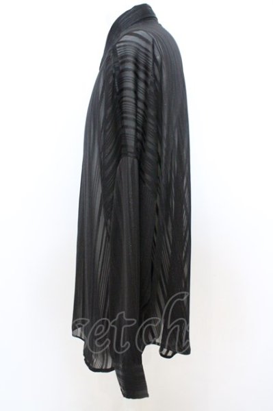 画像2: God of Roses / シースルーストライプBIGシルエットシャツ O-23-11-16-011-Go-sh-YM-ZT179 (2)