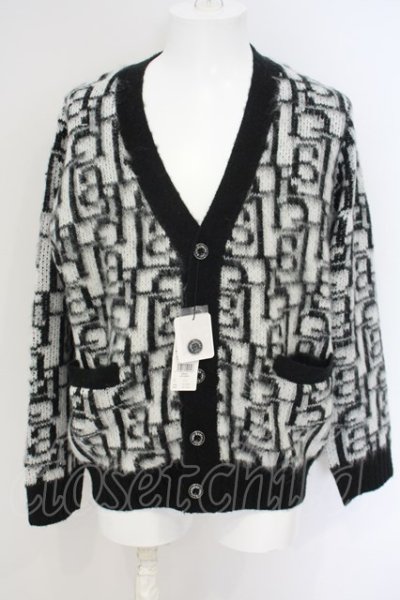 画像1: 【SALE】BUFFALO BOBS / 【タグ付き】LAD-CARDIGAN(ラッド-カーディガン）モノグラムニット O-23-11-20-001-BU-to-YM-ZT482