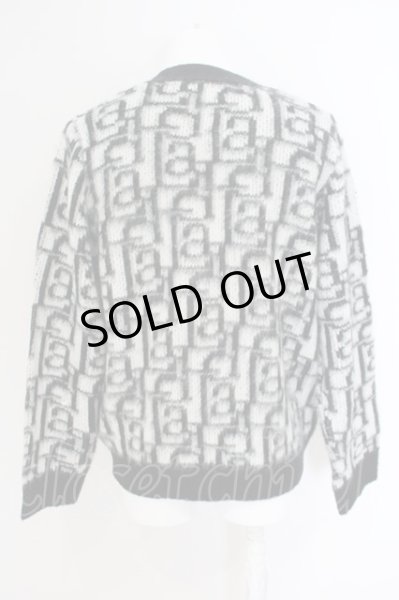 画像2: BUFFALO BOBS / 【タグ付き】LAD-CARDIGAN(ラッド-カーディガン)モノグラムニット O-23-11-20-001-BU-to-YM-ZT162 (2)