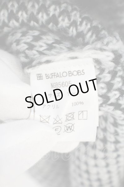 画像3: BUFFALO BOBS / 【タグ付き】LAD-CARDIGAN(ラッド-カーディガン)モノグラムニット O-23-11-20-001-BU-to-YM-ZT162 (3)