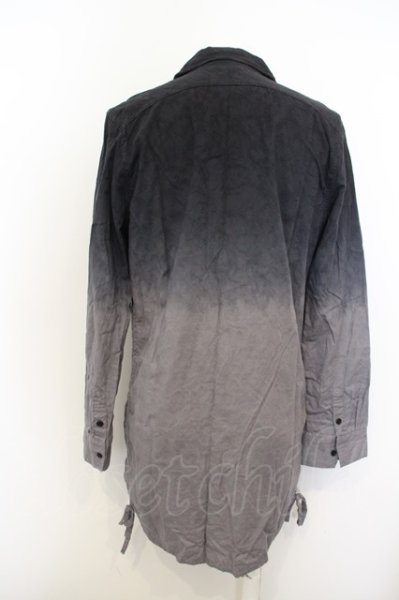 画像3: semantic design / ジャガードグラデーションロングシャツ O-23-11-30-006-SE-sh-YM-ZT179 (3)