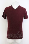 【WINTERセール】BUFFALO BOBS / GRAIN(グレイン)ウェーブタックVネックTシャツ O-23-11-30-025-BU-ts-YM-ZT004