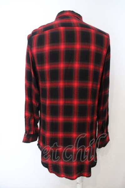 画像3: JURY BLACK / リボン付きチェックネルシャツ O-23-12-01-033-JU-sh-YM-ZT136 (3)