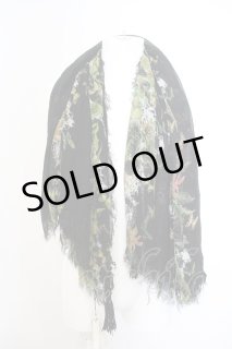 KMRii / MAGNOLIA STOLE Feather ストール ターコイズ O-24-09-29-082