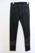 【WINTERセール】GalaabenD / EXフィットデニムブラックコーティングデニムパンツ O-23-12-01-009-Ga-pa-YM-ZT136