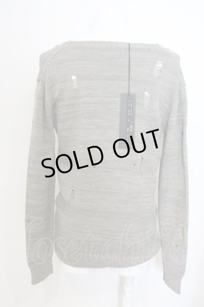 画像3: Moonage Devilment(清春) / 【タグ付き】デストロイニットカーディガン（アスファルト） O-23-12-01-028-Mo-to-YM-ZT145 (3)