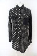 【WINTERセール】kiryuyrik / クレイジードットローンギャザースリーブシャツ’22-23AW O-23-12-08-012-ki-sh-YM-ZT004