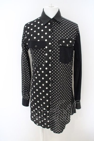 画像1: kiryuyrik / クレイジードットローンギャザースリーブシャツ’22-23AW O-23-12-08-012-ki-sh-YM-ZT004 (1)