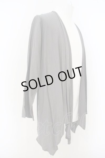 画像2: NO ID. BLACK / ドレープラップガウンカーディガン O-23-12-08-015-NO-to-YM-ZT491 (2)