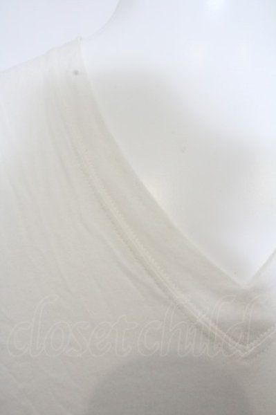 画像2: s'exprimer / VネックコットンTシャツ O-23-12-20-025-s'-pa-YM-ZT222 (2)