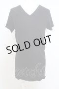 s'exprimer / VネックコットンTシャツ O-23-12-20-026-s'-pa-YM-ZT497