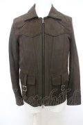 【WINTERセール】NO ID. / カウヌバックレザーZIPブルゾンジャケット O-23-12-21-001-NO-ou-YM-ZT-ML022