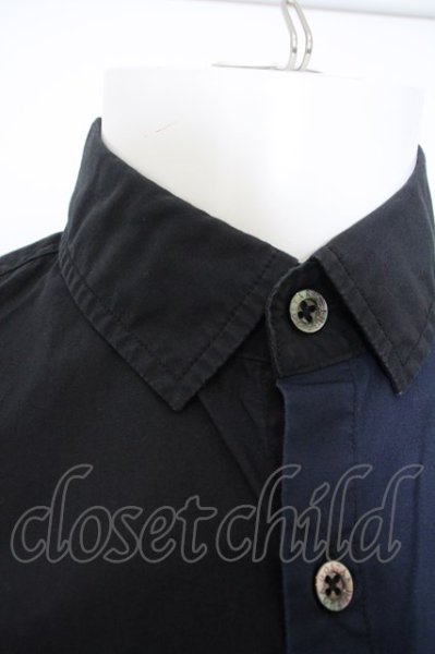 画像2: GOSTAR DE FUGA / スウェード切替シャツ’17SS O-23-12-21-047-GO-sh-YM-ZT097 (2)