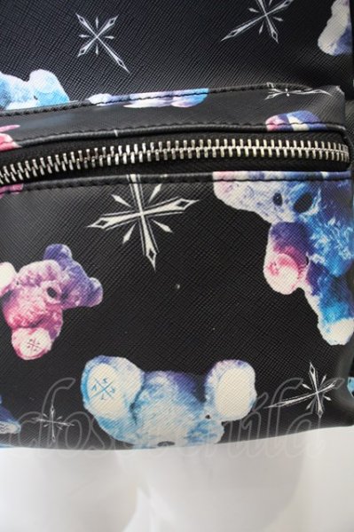 画像2: TRAVAS TOKYO / クマ総柄PUレザーモアコンパクトバックパック バッグ O-23-12-21-061-TR-ba-YM-ZT-MK001 (2)