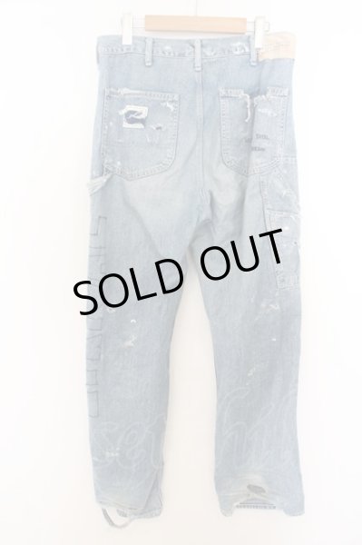 画像9: RESURRECTION / xKIYOHARU TALK damage Wide Denim pants O-23-12-24-032-KU-pa-YM-ZT377 (9)