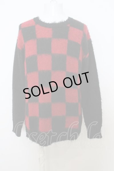 画像1: NO ID. BLACK / シャギーMIXニットフラッグJQ-C/Nプルオーバー O-23-12-28-1030-NO-to-YM-ZT031 (1)