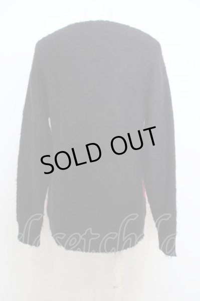 画像3: NO ID. BLACK / シャギーMIXニットフラッグJQ-C/Nプルオーバー O-23-12-28-1030-NO-to-YM-ZT031 (3)