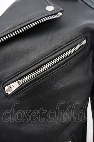 画像2: JACKROSE / ラムレザーダブルライダースジャケット O-23-12-28-1032-JA-ou-YM-ZT-ML004 (2)