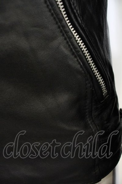 画像3: JACKROSE / ラムレザーダブルライダースジャケット O-23-12-28-1032-JA-ou-YM-ZT-ML004 (3)