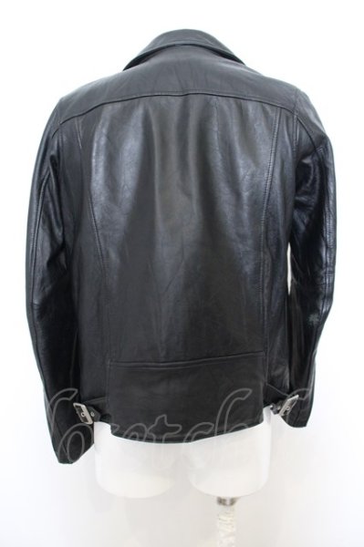 画像10: JACKROSE / ラムレザーダブルライダースジャケット O-23-12-28-1032-JA-ou-YM-ZT-ML004 (10)