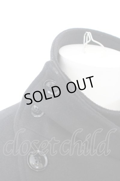 画像2: SEANA / ハイネックメルトンロングコート O-23-12-28-1033-SE-ou-YM-ZT-M011 (2)