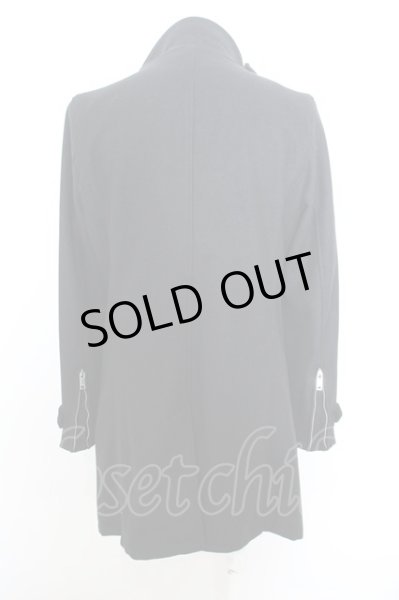 画像3: SEANA / ハイネックメルトンロングコート O-23-12-28-1033-SE-ou-YM-ZT-M011 (3)