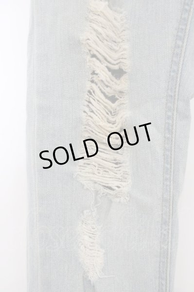 画像2: Moonage Devilment（清春） / デストロイスーパーストレッチスキニーデニムパンツ O-23-12-28-1007-MO-pa-YM-ZT027 (2)