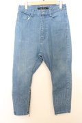 【WINTERセール】NO ID. BLACK / ストレッチスキニーサルエルデニムパンツ O-23-12-28-1009-NO-pa-YM-ZT034