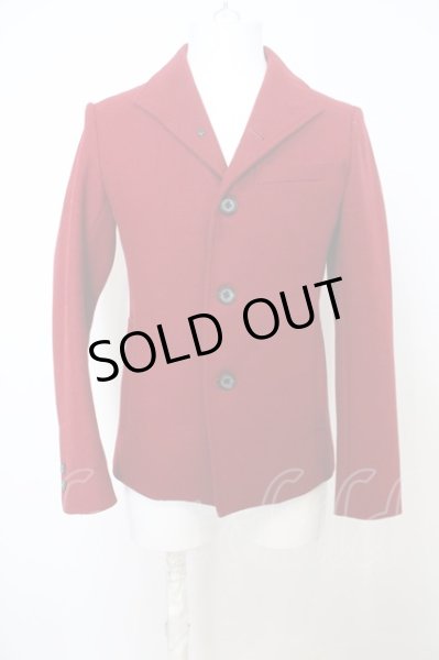 画像1: Black by VANQUISH / イタリアンカラーウォームフィルムメルトンシングルコート O-23-12-30-035-Bl-ou-YM-ZT008 (1)