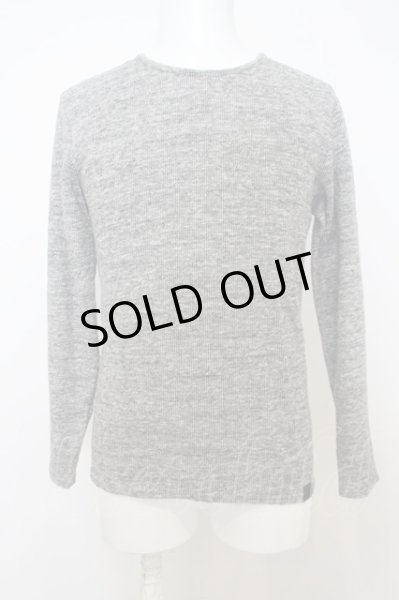 画像1: Black by VANQUISH / 編み込みクルーネックニットソー O-23-12-30-040-Bl-to-YM-ZT006 (1)