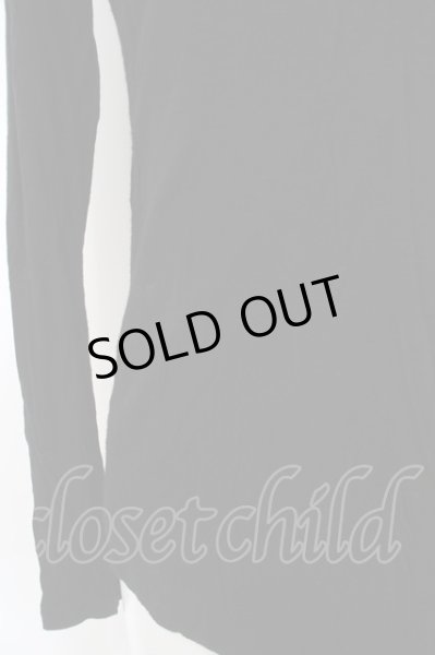 画像2: Black by VANQUISH / レースアップスリットレイヤードカットソー O-23-12-30-046-Bl-to-YM-ZT006 (2)