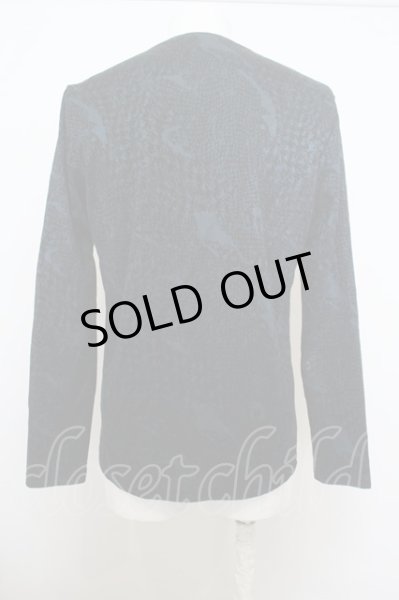 画像3: TORNADO MART / クラッシュ千鳥ジャガード長袖カットソー O-23-12-30-1008-TO-to-YM-ZT009 (3)