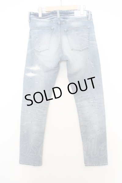 画像4: LUDI / ペインティングダメージストレッチデニムパンツ O-23-12-30-1020-BE-pa-YM-ZT033 (4)