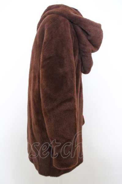 画像2: NO ID. / シャギーニットフライフロントフーデッドコート O-23-12-30-001-NO-ou-YM-ZT-M016 (2)