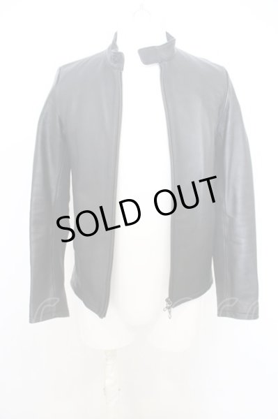 画像1: GOSTAR DE FUGA / Indication ストレッチラムレザースタンドライダースジャケット’15AW O-23-12-30-014-GO-ja-YM-ZT-ML004 (1)