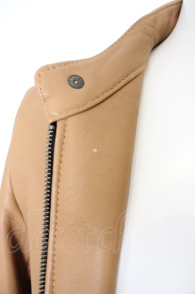 画像3: GOSTAR DE FUGA / Indication ストレッチラムレザースタンドライダースジャケット O-23-12-30-002-GO-ja-YM-ZT-ML004 (3)