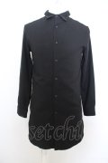 【WINTERセール】Black by VANQUISH / ストレッチツイルロングシャツコート O-23-12-30-026-Bl-sh-YM-ZT008