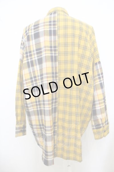 画像3: GALLIS ADDICTION / クレイジーチェックオーバーシャツ O-24-01-03-025-GA-sh-YM-ZT037 (3)