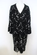 【WINTERセール】NO ID. BLACK / スタージャガードロングカーディガン O-24-01-08-001-NO-ja-YM-ZT101