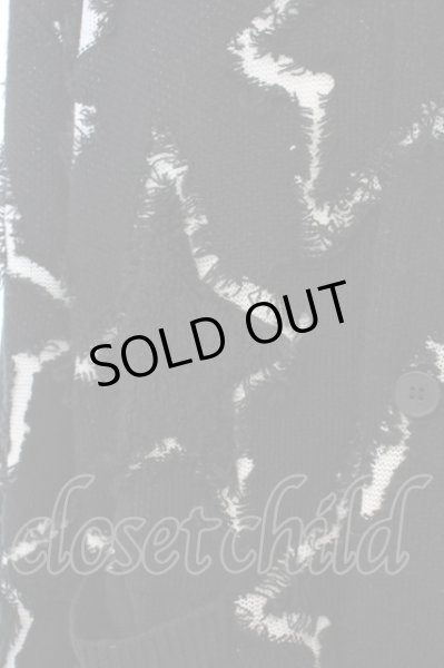 画像2: NO ID. BLACK / スタージャガードロングカーディガン O-24-01-08-001-NO-ja-YM-ZT101 (2)