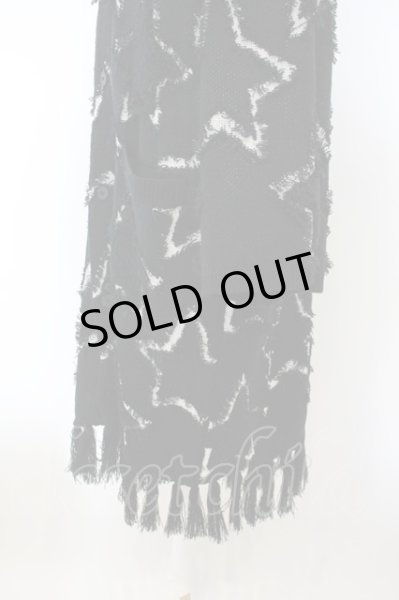 画像4: NO ID. BLACK / スタージャガードロングカーディガン O-24-01-08-001-NO-ja-YM-ZT101 (4)